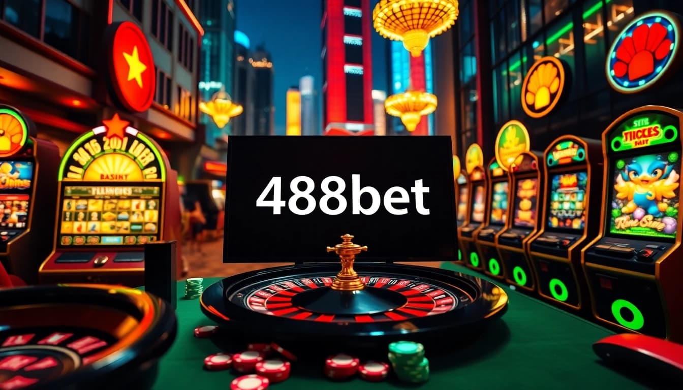 Experimenta el emocionante casino en línea de 488bet con mesas de ruleta y coloridos tragamonedas.