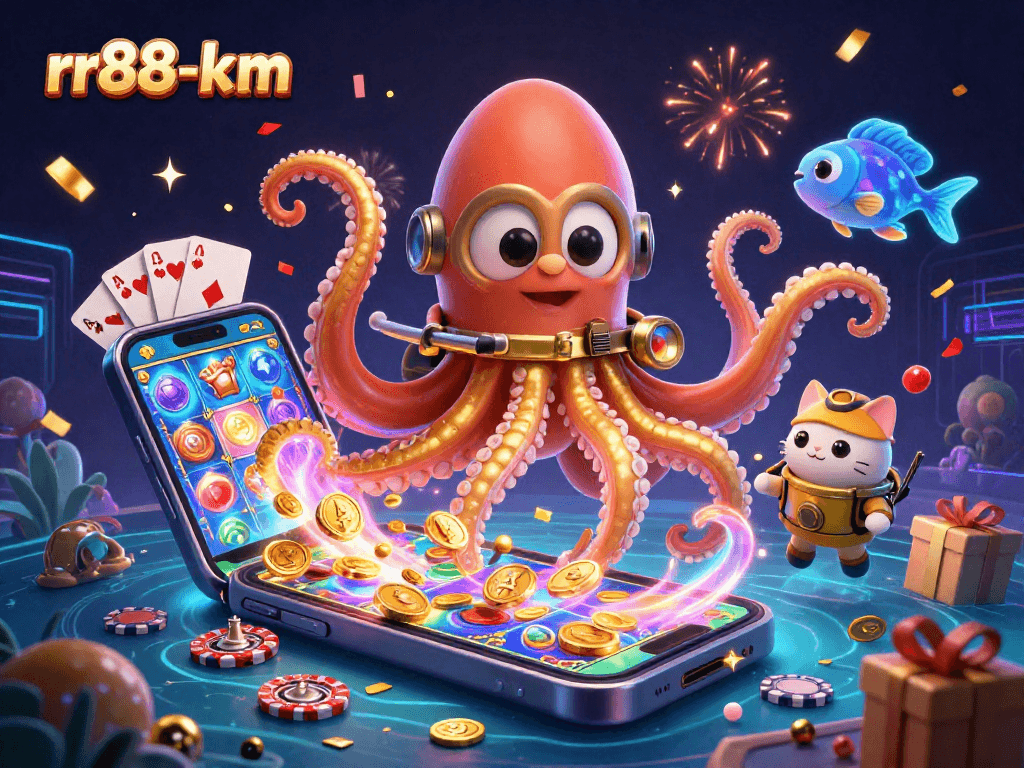 Experience vibrant wins at rr88-km with a kraken, diving cat, and dazzling game elements.