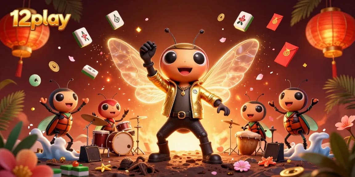 Experience thrilling gaming at 12play with vibrant characters and dynamic casino elements in 3D.