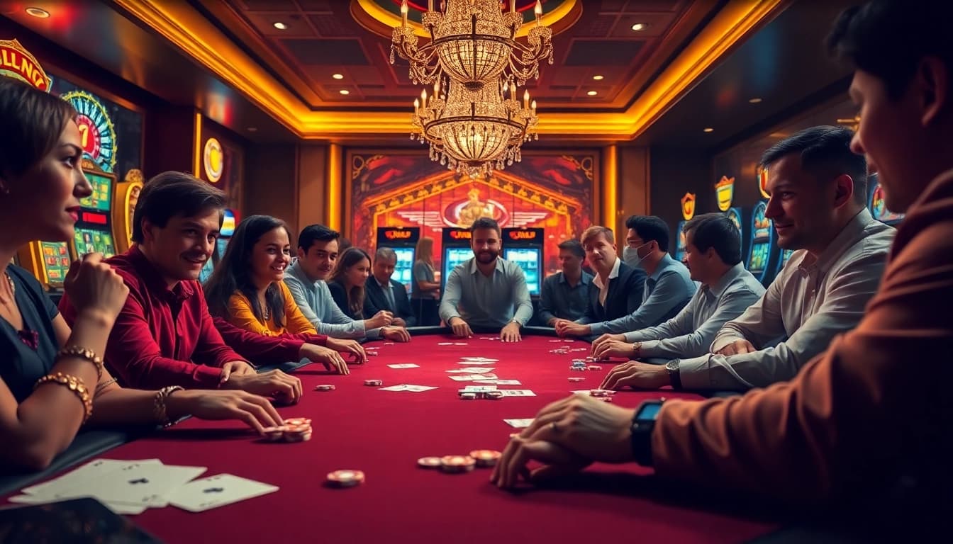 Únete a la acción emocionante en BCBRL, donde los jugadores disfrutan de poker de alto riesgo y coloridas máquinas tragamonedas.