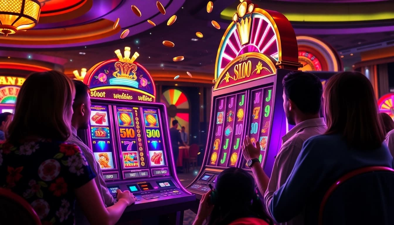 Experience the excitement of winning big at a vibrant online casino with link gacor slot machines.