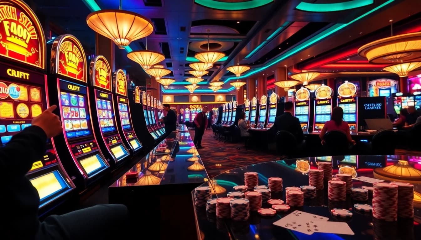 Experience the thrill of ktpjitu login with our luxurious casino environment featuring exciting slot machines.