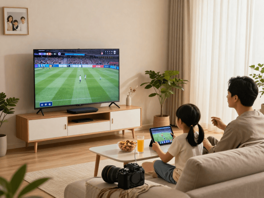 Family enjoying various IPTV services in a cozy living room, read this detailed ranking of the best options for 2026.