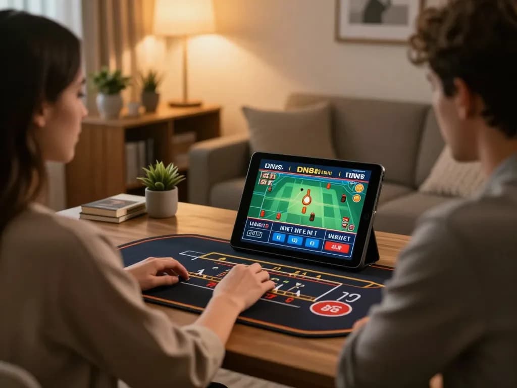 Engaging with DN88 mobile interface for live casino gaming, showcasing responsible gambling strategy