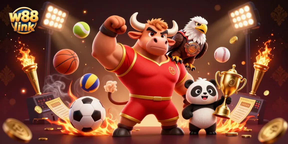 Engage with the w88 link and celebrate victories with dynamic sports betting elements and vibrant characters.
