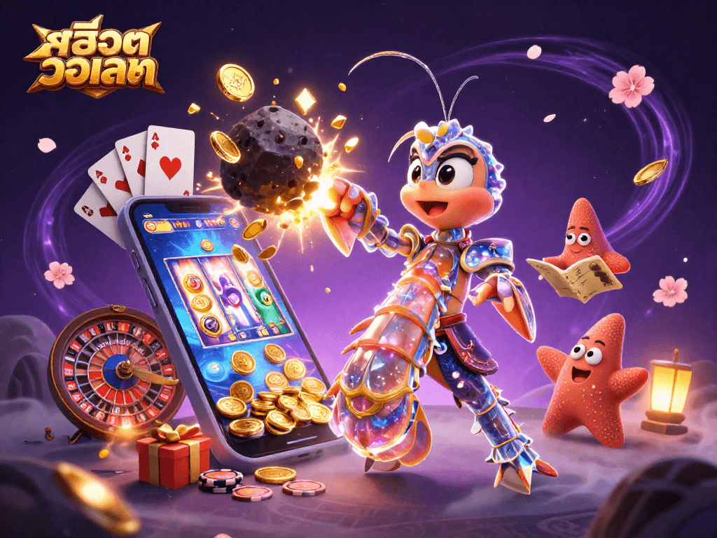 Experience the thrill of สล็อตวอเลท as you engage with interactive slot games and vibrant casino elements.