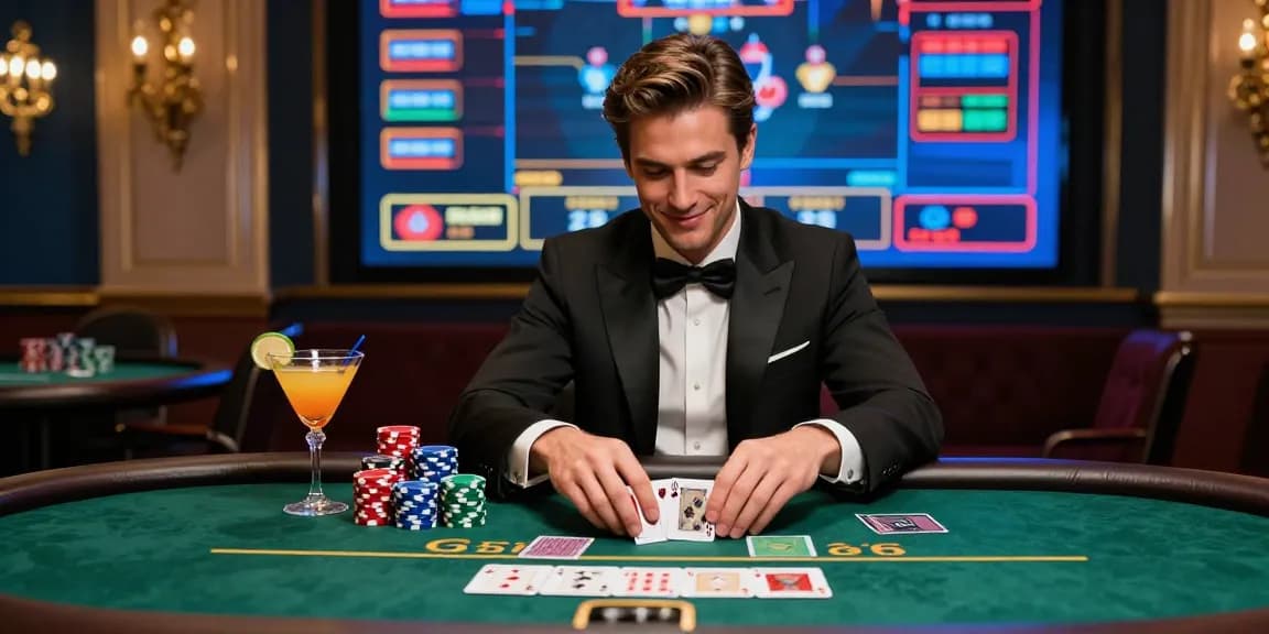 Pemain di luxury12 berjudi dengan percaya diri di kasino online mewah.