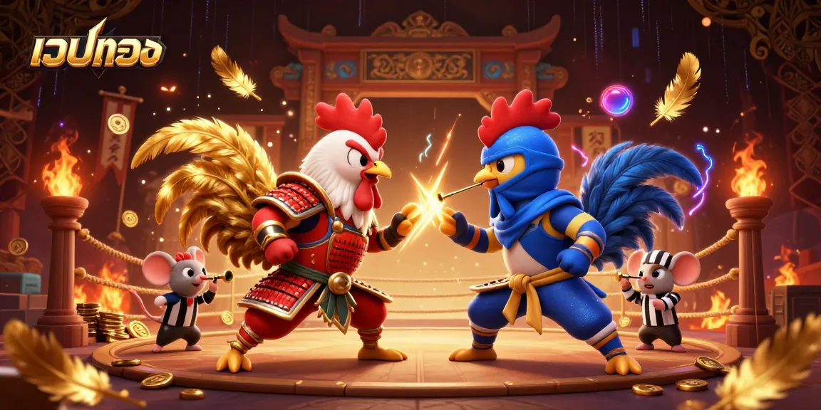 เข้าร่วมกับการเล่นเกมเว็บตรง ขณะที่ไก่ชนต่อสู้ในสนามคาสิโนที่มีชีวิตชีวา