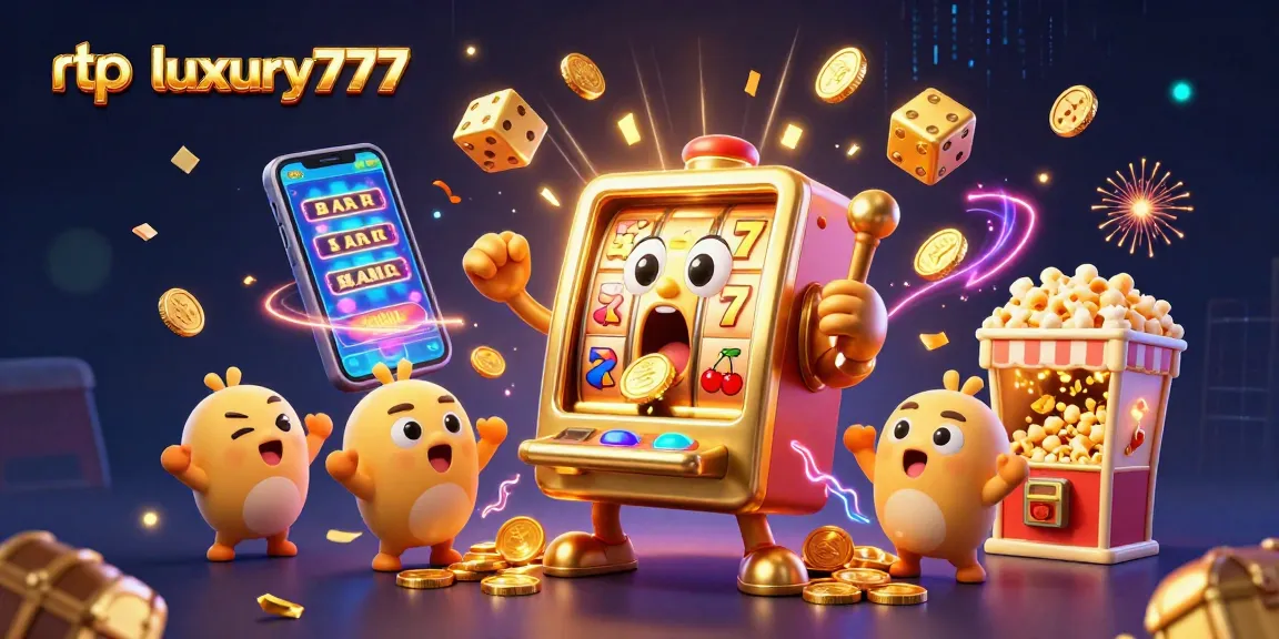 Rtp luxury777 memicu jackpot dengan mesin slot emas yang mengejutkan, koin berjatuhan.