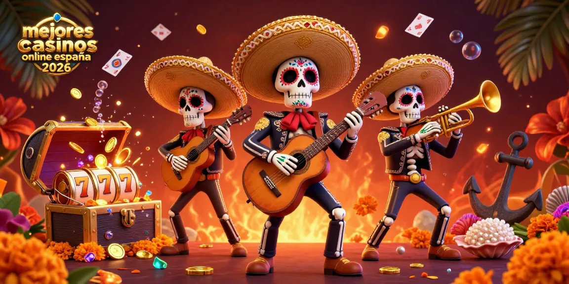 Engage with the mejores casinos online españa 2026 featuring a vibrant mariachi band and dynamic gaming elements.