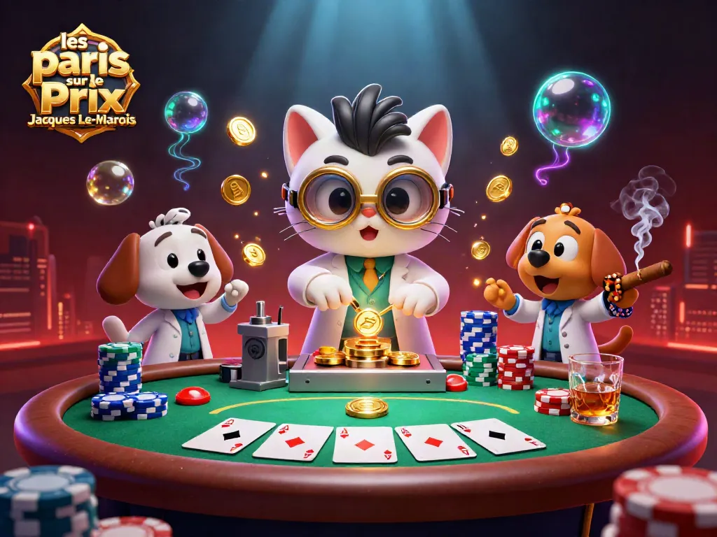 Experience les paris sur le Prix Jacques-Le-Marois with an exciting animated casino atmosphere.
