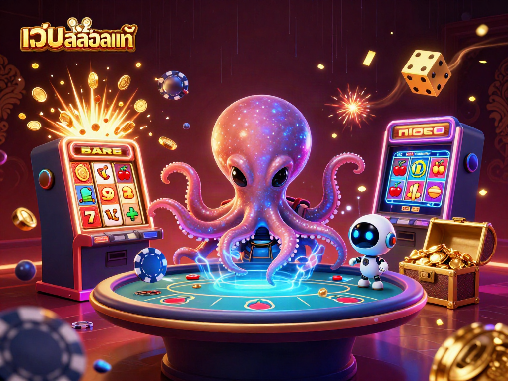 Experience the excitement of เว็บเกมสล็อตแท้ with dynamic casino games, vibrant characters, and thrilling winning moments.