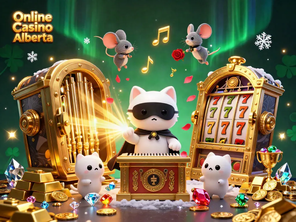 Engage in thrilling slot adventures at Online Casino Alberta featuring an enchanting casino scene.