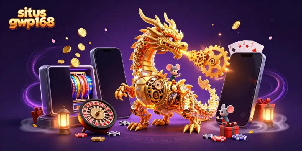Meraih keberuntungan di situs gwp168 dengan naga emas dan elemen kasino interaktif.