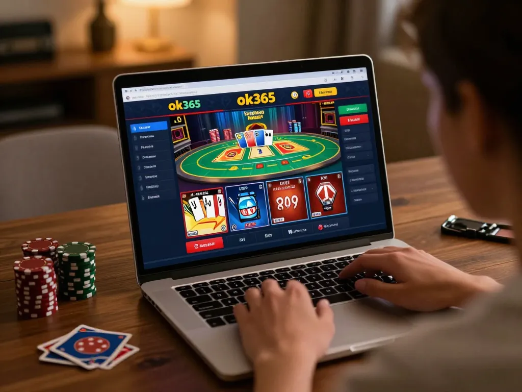 Engaging gameplay on ok365 as a player interacts with online betting options from the comfort of their home