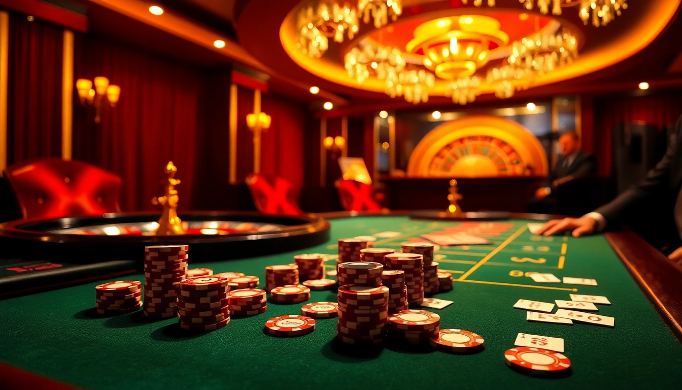 Engaged players at a vibrant casino table showcasing the excitement of betting at nhà cái win678.