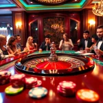 Engaging casino scene showcasing roulette players enjoying vibrant gameplay.