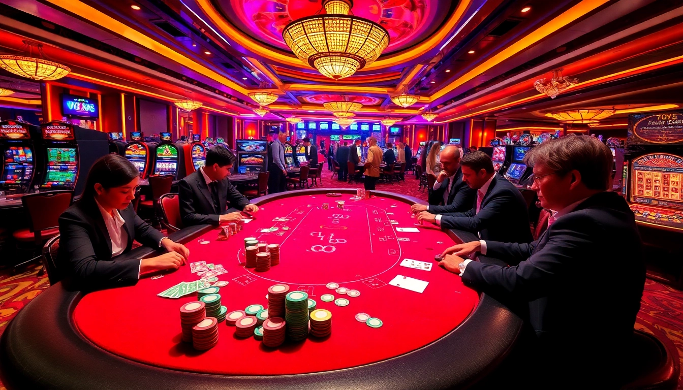 Experience the thrill of the 789f best casino games with vibrant poker chips and glowing slot machines.
