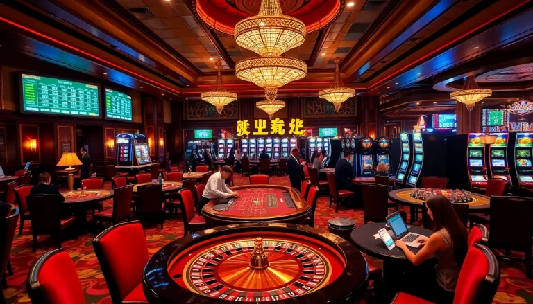 Gathering exciting gambling opportunities with 주소모음 in a luxurious casino setting.