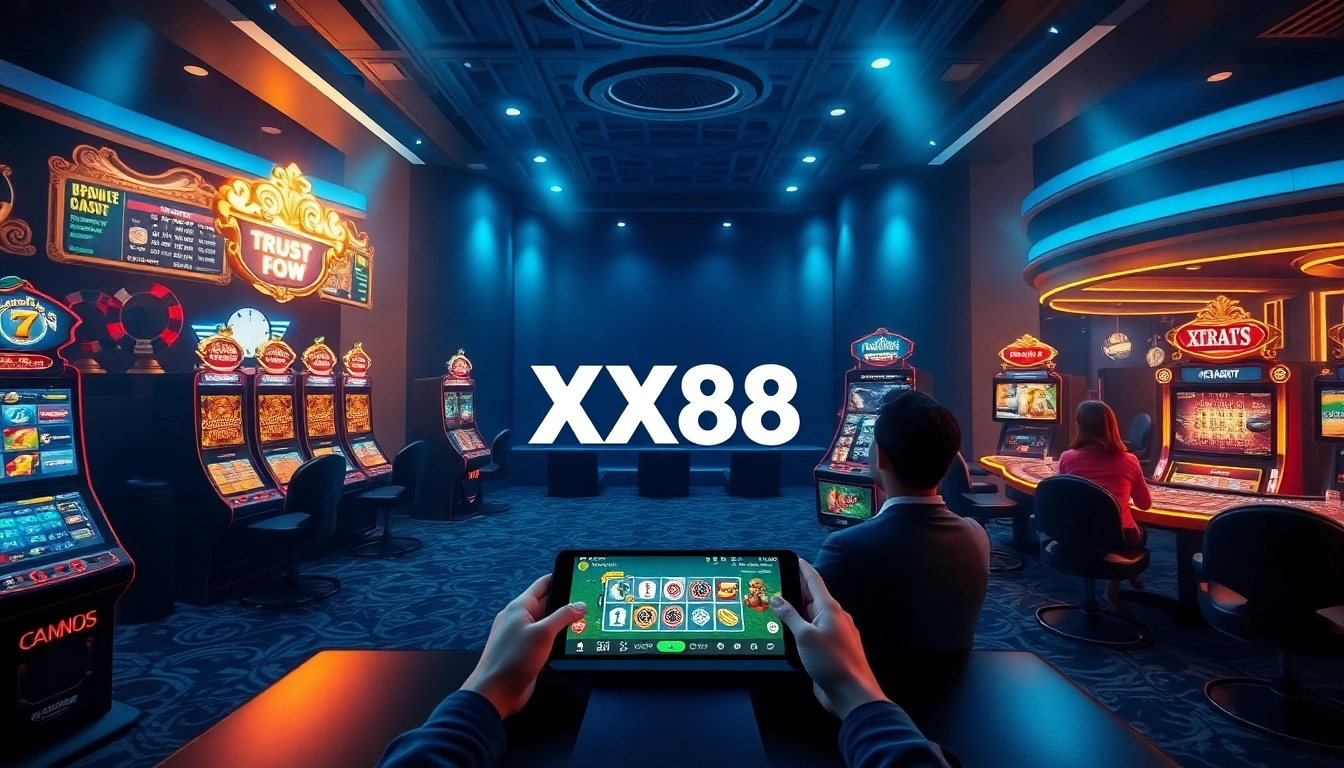 Experience the excitement of XX88 link in a luxurious online gambling environment showcasing trusted gaming.