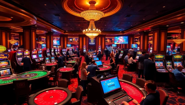 Experience thrilling gaming action at https://mm88.vegas/ with luxurious casino settings and vibrant gaming tables.