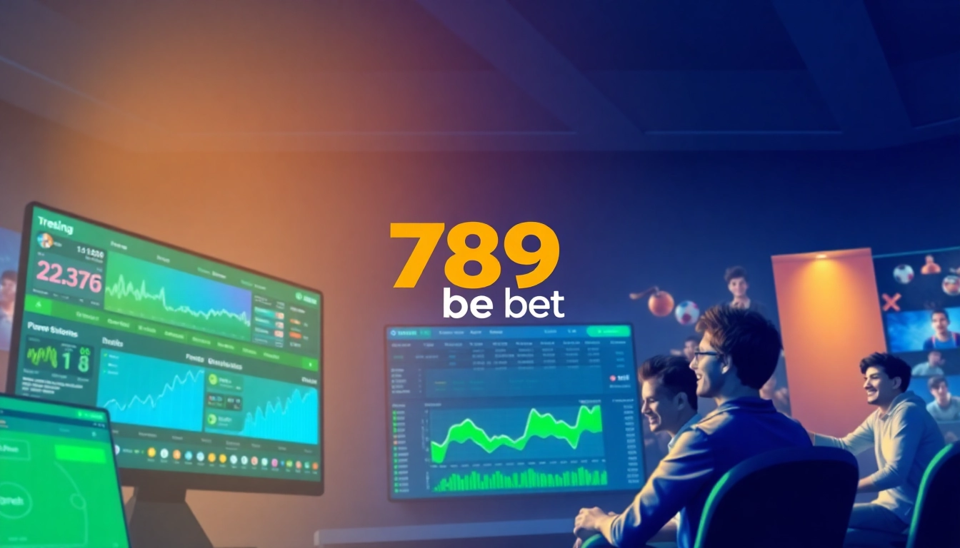 Dynamic 789 bet interface with modern design, showcasing sports betting excitement.