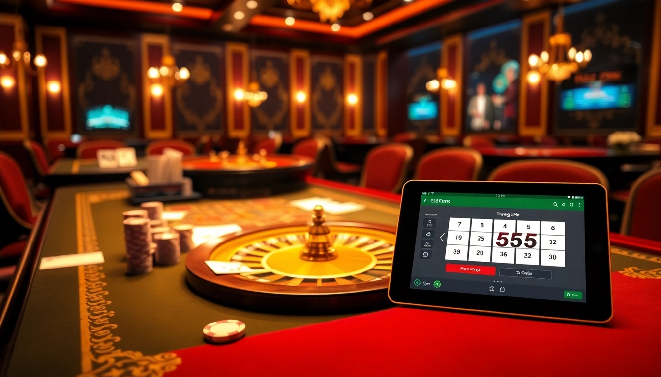 Engage with the exciting trang chủ BL555 featuring a luxury casino atmosphere with poker and roulette.